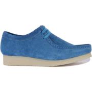 Blauwe Wallabee Schoenen Heren Clarks , Blue , Heren