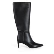 Puntige Neus Imitatie Leren Enkellaarzen Guess , Black , Dames