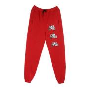 Klassieke Rode Fleece Trainingspak Broek Jordan , Red , Heren