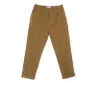 Bruine Heren Lange Broek Amish , Brown , Heren