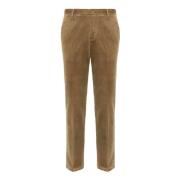 Corduroy Stretch Broek Boggi Milano , Beige , Heren