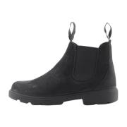 Nubuck Winterlaars met wollen voering Nature Footwear , Black , Dames