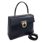 Pre-owned Leather handbags Salvatore Ferragamo Pre-owned , Black , Dam...