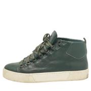 Pre-owned Leather sneakers Balenciaga Vintage , Green , Heren