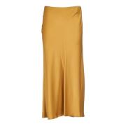 Elegante Lange Slip Rok Forte Forte , Yellow , Dames