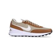 Leren Lage Schoen Bruin/Wit Stijlvol Nike , Brown , Heren