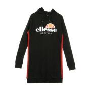 Zwarte hoodie jurk voor vrouwen Ellesse , Black , Dames