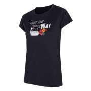 Myra T-shirt Trangoworld , Black , Dames