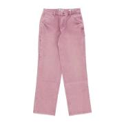 Roze Timmerman Broek Overdye Stijl Guess , Pink , Dames