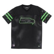 Seattle Seahawks Logo Oversized Tee New Era , Black , Heren