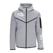 Tech Fleece Zip Hoodie Grijs Heather Nike , Gray , Heren