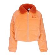 Ribfluwelen Winterjas Oranje Nike , Orange , Dames