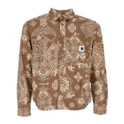 Barok Print Lange Mouwen Shirt Carhartt Wip , Brown , Dames