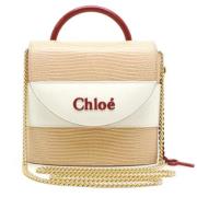 Pre-owned Leather handbags Chloé Pre-owned , Beige , Dames