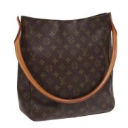 Pre-owned Canvas handbags Louis Vuitton Vintage , Brown , Dames