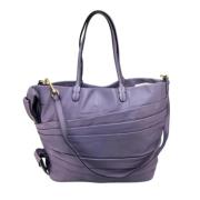 Pre-owned Leather shoulder-bags Valentino Vintage , Purple , Dames