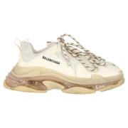 Pre-owned Polyester sneakers Balenciaga Vintage , Beige , Heren