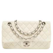 Pre-owned Leather chanel-bags Chanel Vintage , White , Dames