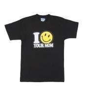 Smiley Zwart Tee Heren T-Shirt Market , Black , Heren