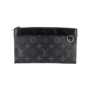 Pre-owned Canvas pouches Louis Vuitton Vintage , Black , Dames