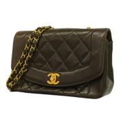 Pre-owned Leather chanel-bags Chanel Vintage , Black , Dames