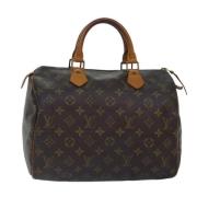 Pre-owned Canvas handbags Louis Vuitton Vintage , Brown , Dames