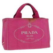 Pre-owned Canvas handbags Prada Vintage , Pink , Dames