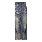 1996 D-sire-fsf denim over rotture Diesel , Blue , Dames