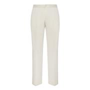 Stretch Katoen Tencel Pinces Broek Boggi Milano , Beige , Heren