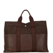 Pre-owned Canvas totes Hermès Vintage , Brown , Dames