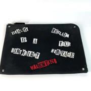 Pre-owned Fabric clutches Valentino Vintage , Black , Dames