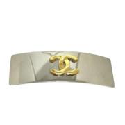 Pre-owned Fabric hair-accessories Chanel Vintage , Gray , Dames