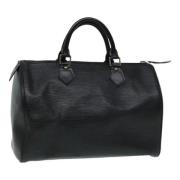 Pre-owned Leather louis-vuitton-bags Louis Vuitton Vintage , Black , D...