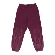 Vlammen Fleece Trainingsbroek Druivenwijn Vision OF Super , Brown , He...