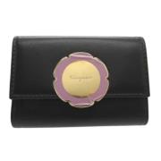 Pre-owned Leather key-holders Salvatore Ferragamo Pre-owned , Black , ...