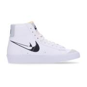 Wit/Zwart Hoge Top Sneakers Nike , White , Dames