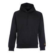 Zwarte Hoodie Chase Stijl Carhartt Wip , Black , Heren