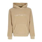 Lichtgewicht Hoodie Duster Stoffig Bruin Carhartt Wip , Beige , Heren