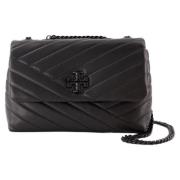 Leather shoulder-bags Tory Burch , Black , Dames