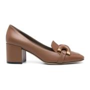 Bruine platte schoenen met blokhak Roberto Festa , Brown , Dames