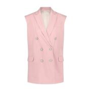 Veelzijdige Mouwloze Blazer | Technisch Jersey Jane Lushka , Pink , Da...