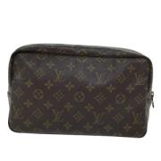 Pre-owned Canvas clutches Salvatore Ferragamo Pre-owned , Brown , Dame...