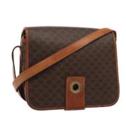 Pre-owned Canvas shoulder-bags Celine Vintage , Brown , Dames