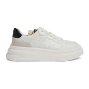 Witte Leren Sneakers met Geperforeerd Ontwerp ASH , White , Dames