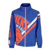 NBA Exploded Logo Windbreaker Jas Mitchell & Ness , Blue , Heren