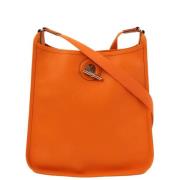 Pre-owned Fabric shoulder-bags Hermès Vintage , Orange , Dames