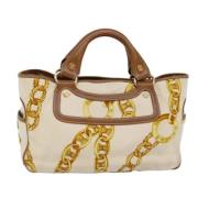 Pre-owned Canvas handbags Celine Vintage , Beige , Dames