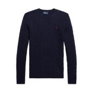 Round-neck Knitwear Polo Ralph Lauren , Blue , Dames