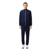 Donkerblauw Heren Trainingspak Diamant Taft Lacoste , Blue , Heren