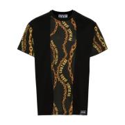 Zwarte T-shirt voor mannen Aw24 Versace Jeans Couture , Black , Heren